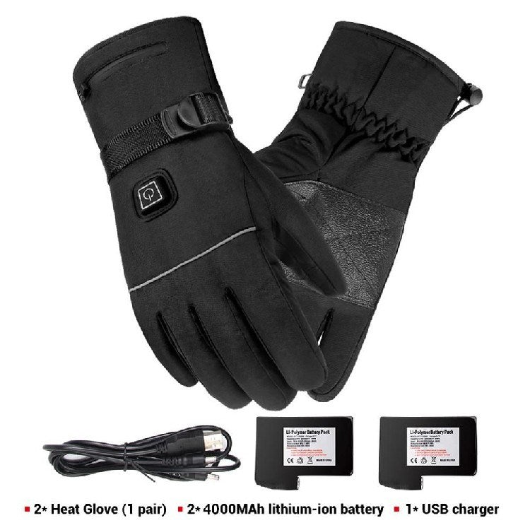 Winter Electric Heated Touch Screen Gloves Unisex